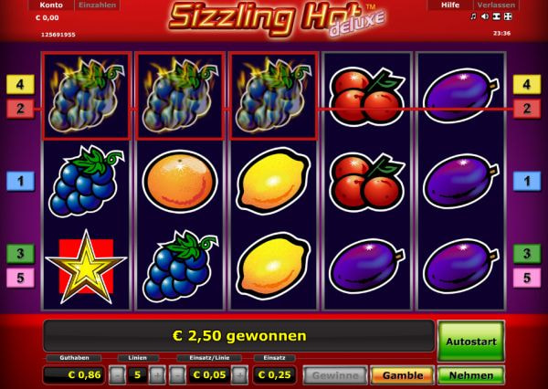 Novoline Sizzling Hot spielen